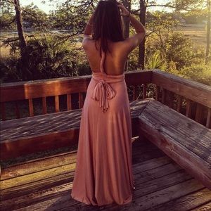 Amazing Lace soft pink dress